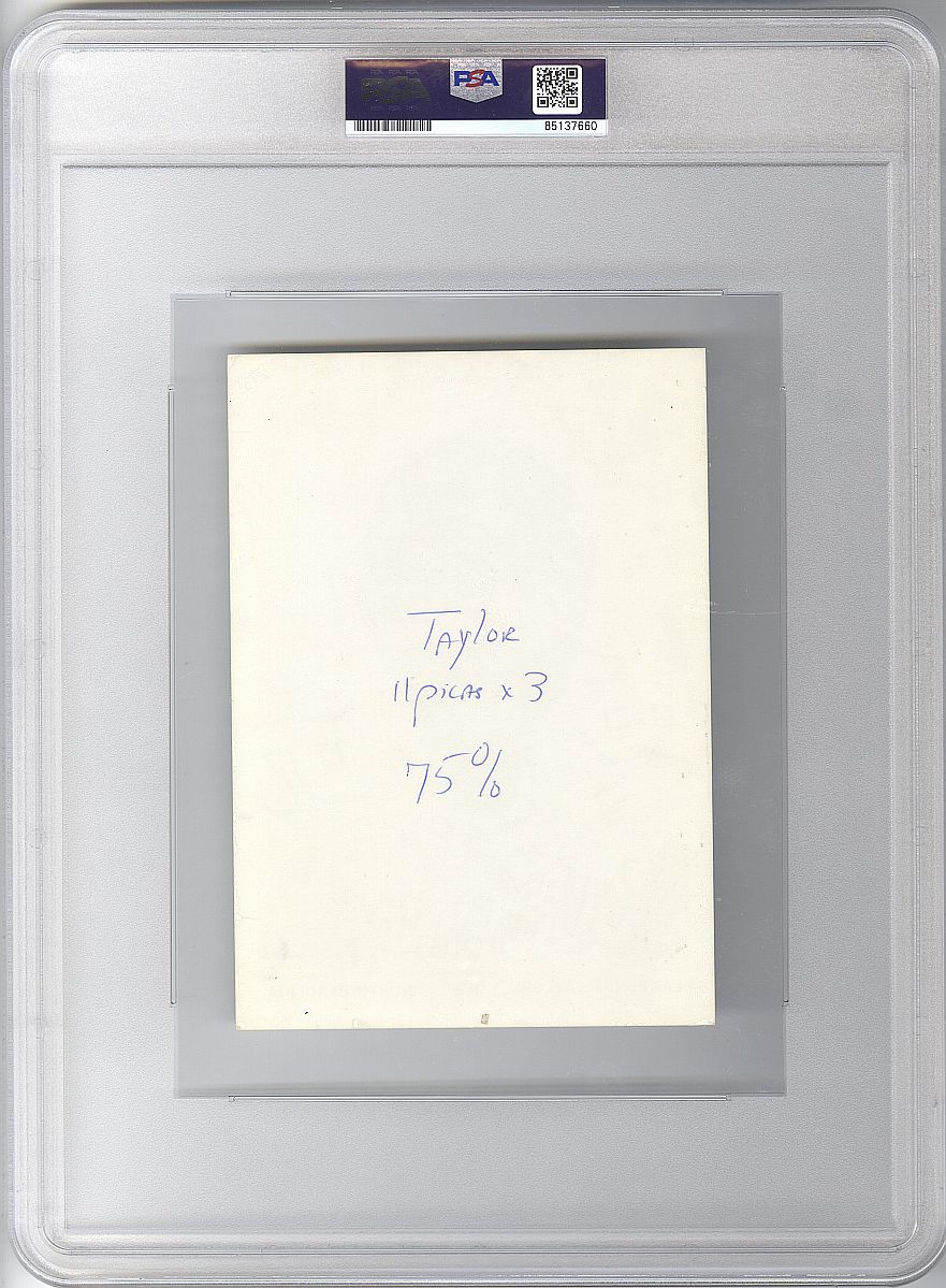 1980 Lawrence Taylor University of North Carolina Football Team Issued Photo PSA/DNA