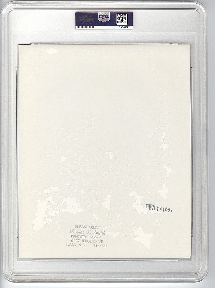 1970-71 Lew Alcindor 2nd Year Milwaukee Bucks vs Buffalo Braves Original TYPE 1 Photo PSA/DNA