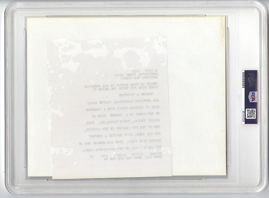 1979 Larry Bird Indiana State Original TYPE 1 Photo PSA/DNA