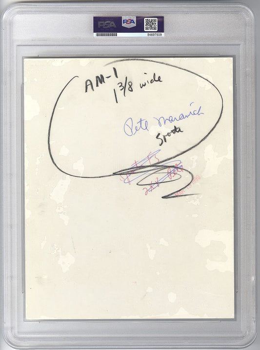 1980 Pistol Pete Maravich Boston Celtics vs. Houston Rockets Original TYPE 1 Photo PSA/DNA