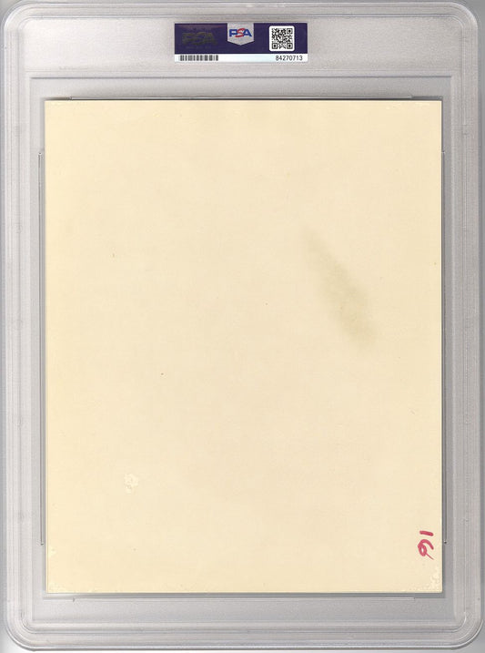 Early 70's Kareem Abdul Jabbar Shows Off His Defensive Prowess vs. Chicago Bulls TYPE 1 Photo PSA/DNA