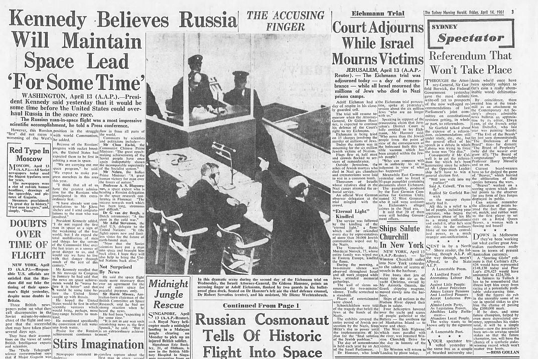 Incredible Historic "The Trial of Adolf Eichmann 1961" Original TYPE I Photo PSA/DNA