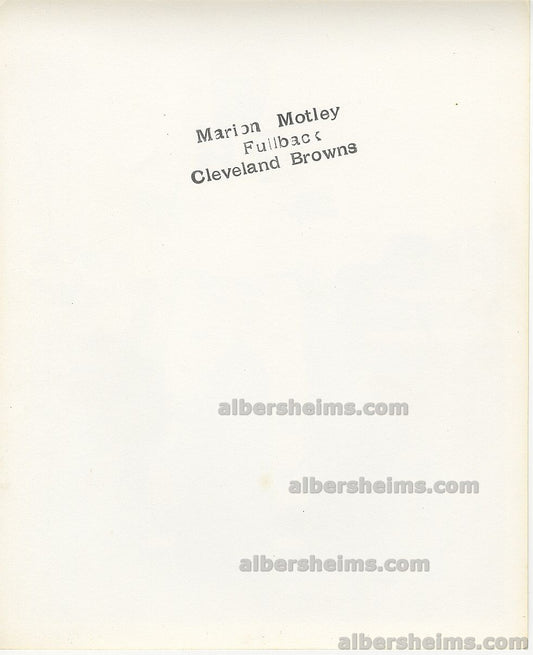 Marion Motley African American Football Pioneer HOFer Rookie Era 1940s Original TYPE I Photo