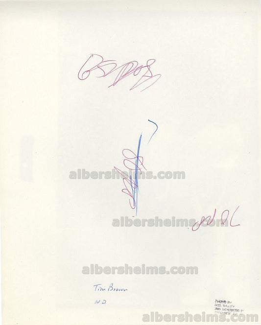 1980s Tim Brown Heisman Trophy Winner in Notre Dame Uniform TYPE I original photo