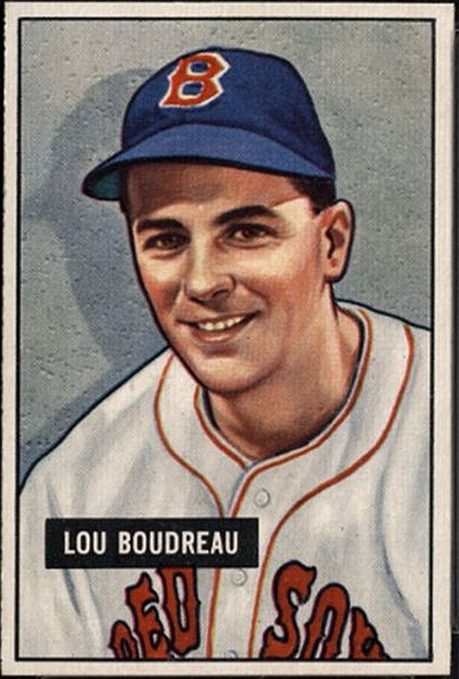 Lou Boudreau Signed AUTO Original TYPE I Photo Used for his Rookie 1949-50-1951 Bowman Baseball Cards PSA/DNA & JSA LOA - COA