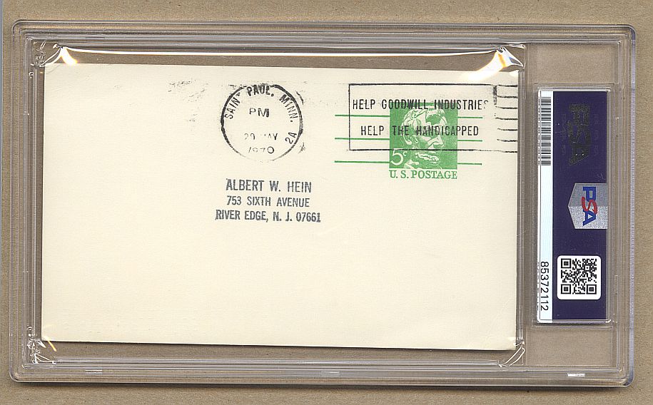 Johnny Blood McNally signed AUTO GPC Green Bay Packers Football Hall of Fame PSA/DNA