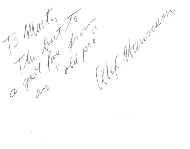 Alex Hannum Signed 3x5 card Basketball HOF