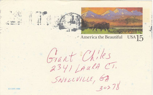 Dean Smith UNC Hall of Fame Basketball Coach Signed AUTO GPC from 1988 BAS