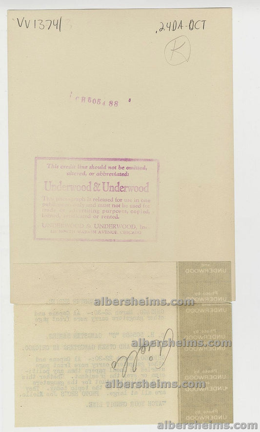 Joe Aiello Mafia Mobster Chief Rival of Al Capone Original 1930 Press Photo