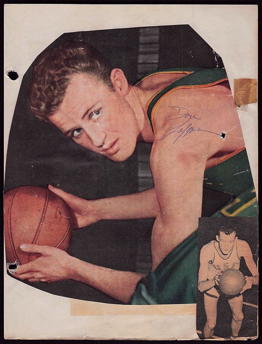 Don Lofgran Signed AUTO Photo Album Page Display 1st Round NBA Draft Pick Tragedy D. 1976