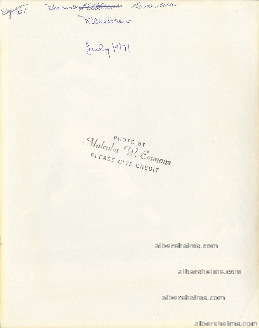 1971 Harmon Killebrew Historic 1971 All-Star Game Home Run Original TYPE I Photo by Malcolm Emmons