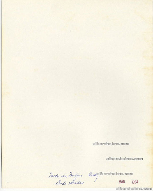 Duke Snider New York Mets March 1964 Mexico City Signing Autographs Original TYPE I Photo #D