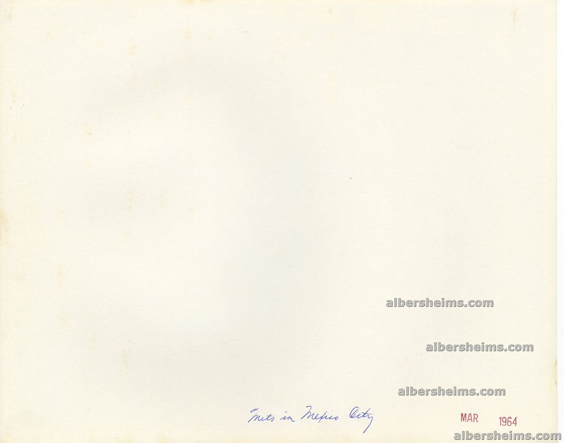 Duke Snider New York Mets March 1964 Mexico City Signing Autographs Original TYPE I Photo #E