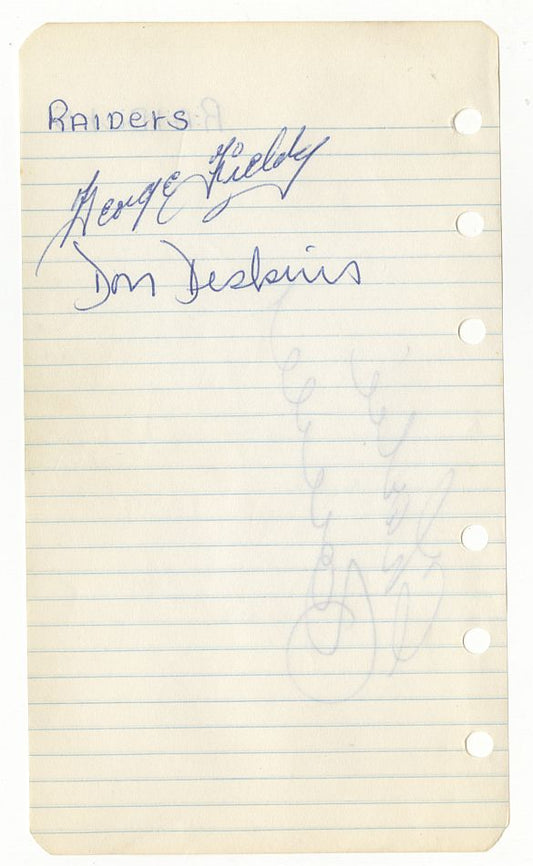 1960 Oakland Raiders AFL Football Team Multi Signed AUTO album Page 1st Year /w Charlie Powell who fought ALI