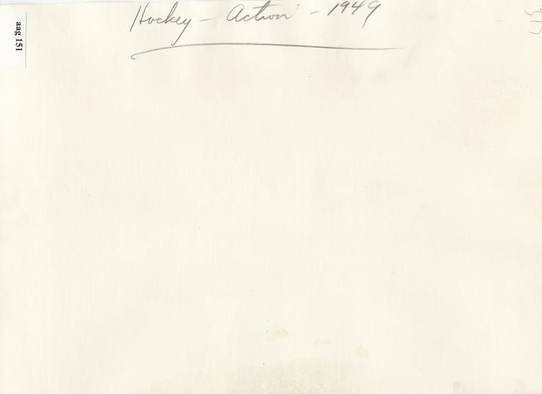 Harry Watson Maple Leafs vs Redwings 1949 Stanley Cup Playoffs original AP wire photo