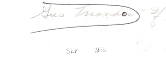 Gus Triandos 1955 Baltimore Orioles original photo