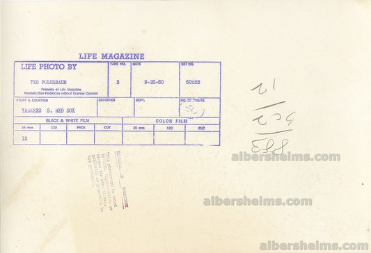 Roger Maris Batting Cage Oversized Original LIFE Magazine Type I Photograph PSA/DNA LOA