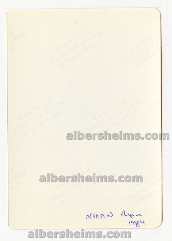 1984 Nolan Ryan Throwing Heat in Spring Training Original TYPE I Snapshot Photo