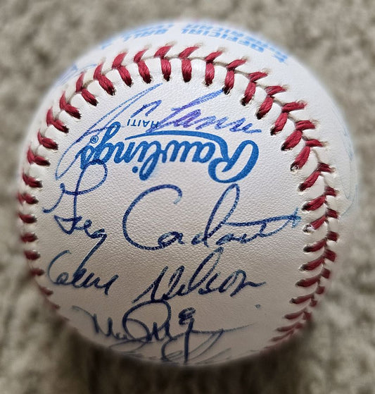 1989 Oakland A’s Team Signed AUTO Baseball World Series Champions