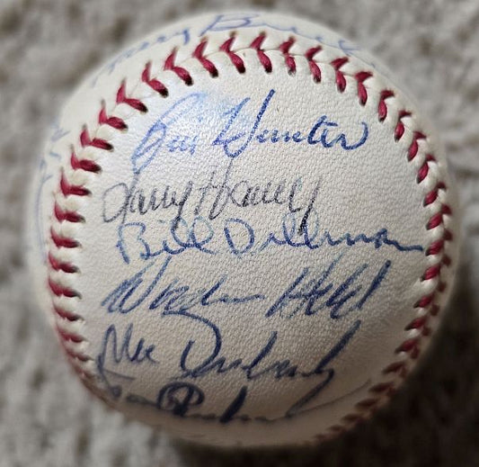 1967 Baltimore Orioles Team Signed AUTO (OAL – Cronin) Baseball by 23