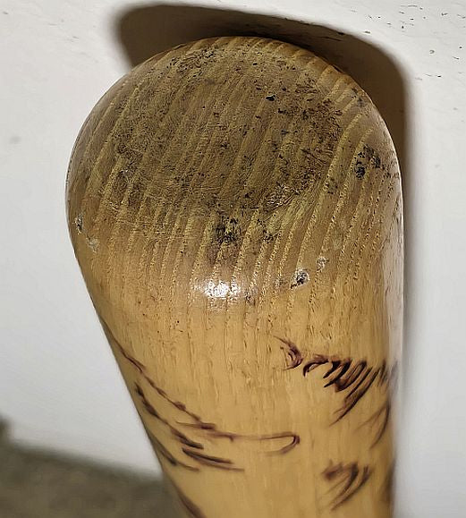 1972 Denver Bears Team Signed AUTO Texas Rangers AAA Dick Nen Game Ready Louisville Slugger Bat