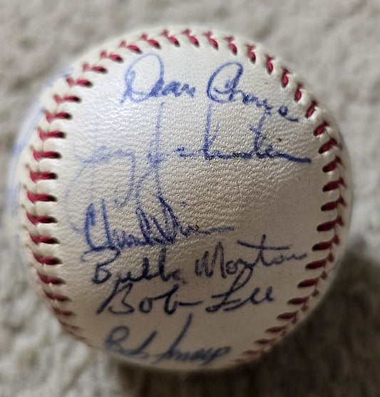 1966 California Angels Team Signed AUTO (OAL – Cronin) Baseball /w 26 sigs