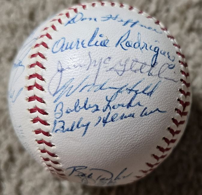 1967 California Angels Team Signed AUTO (OAL – Cronin) Baseball #2 /w 25 Sigs
