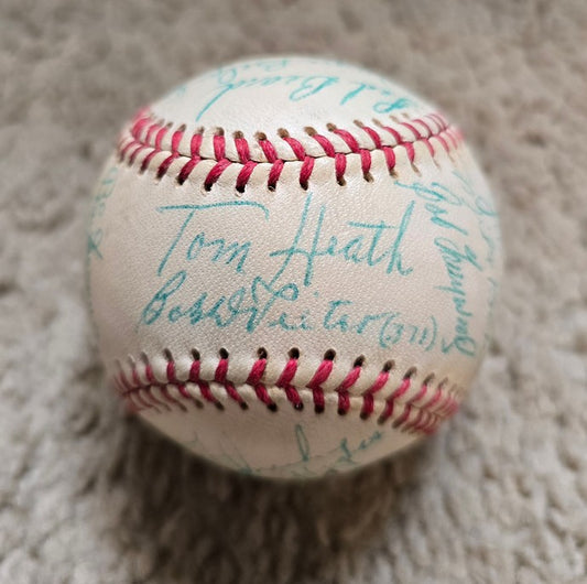 1955 San Francisco Seals Team Signed AUTO Baseball PCL /w 22 Sigs