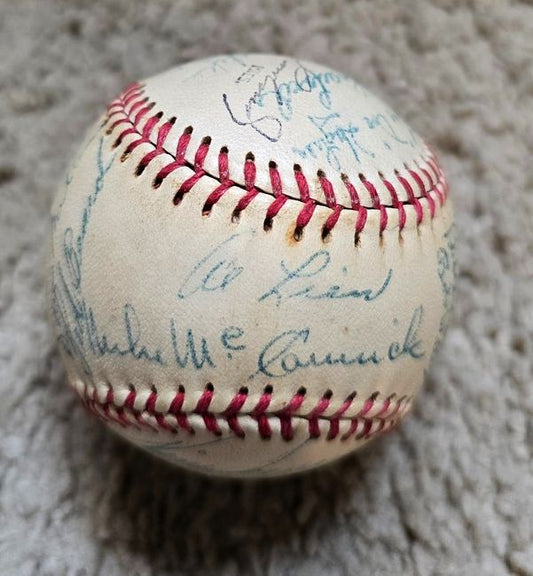 1954 San Francisco Seals Team Signed AUTO Baseball PCL Loaded with 27 Sigs