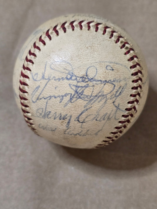 1958 Kansas City Athletics & St. Louis Cardinals Team Signed AUTO Baseball