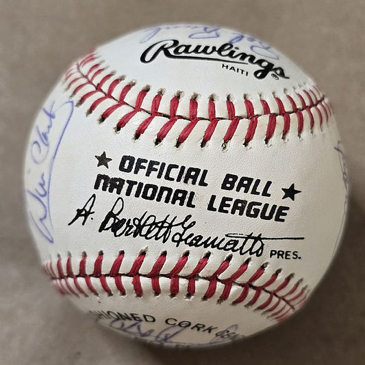 1987 San Francisco Giants Team Signed AUTO ONL (Giamatti) Baseball NL West Champs