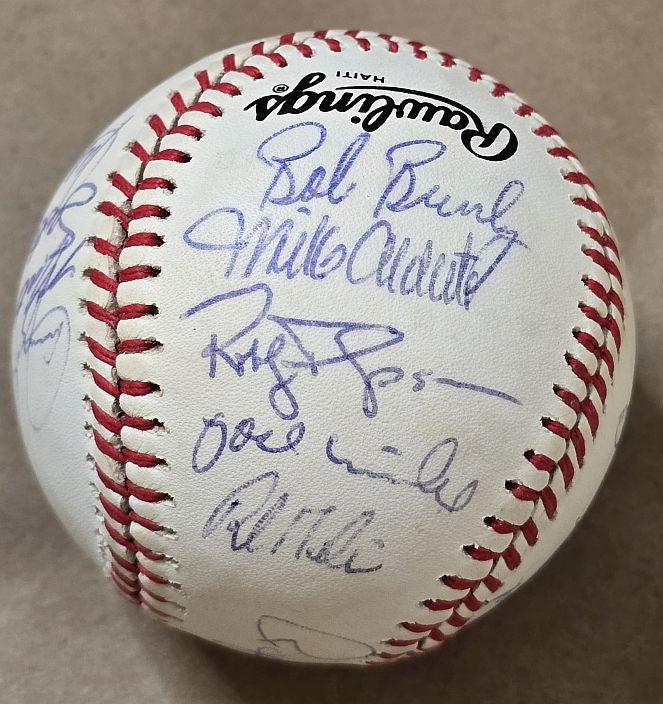 1987 San Francisco Giants Team Signed AUTO ONL (Giamatti) Baseball NL West Champs