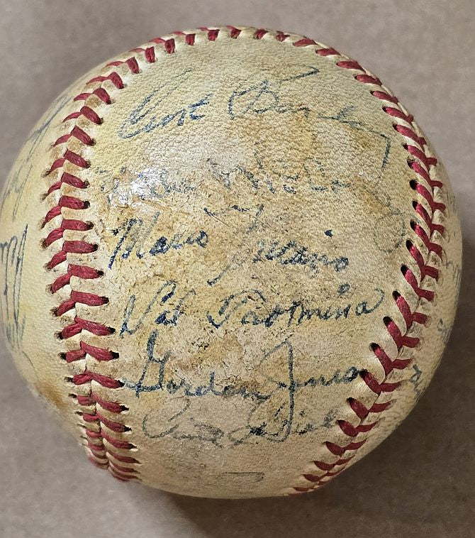 1958 Phoenix Giants Team Signed AUTO Baseball PCL /w 23 Sigs Willie McCovey – Bobby Prescott