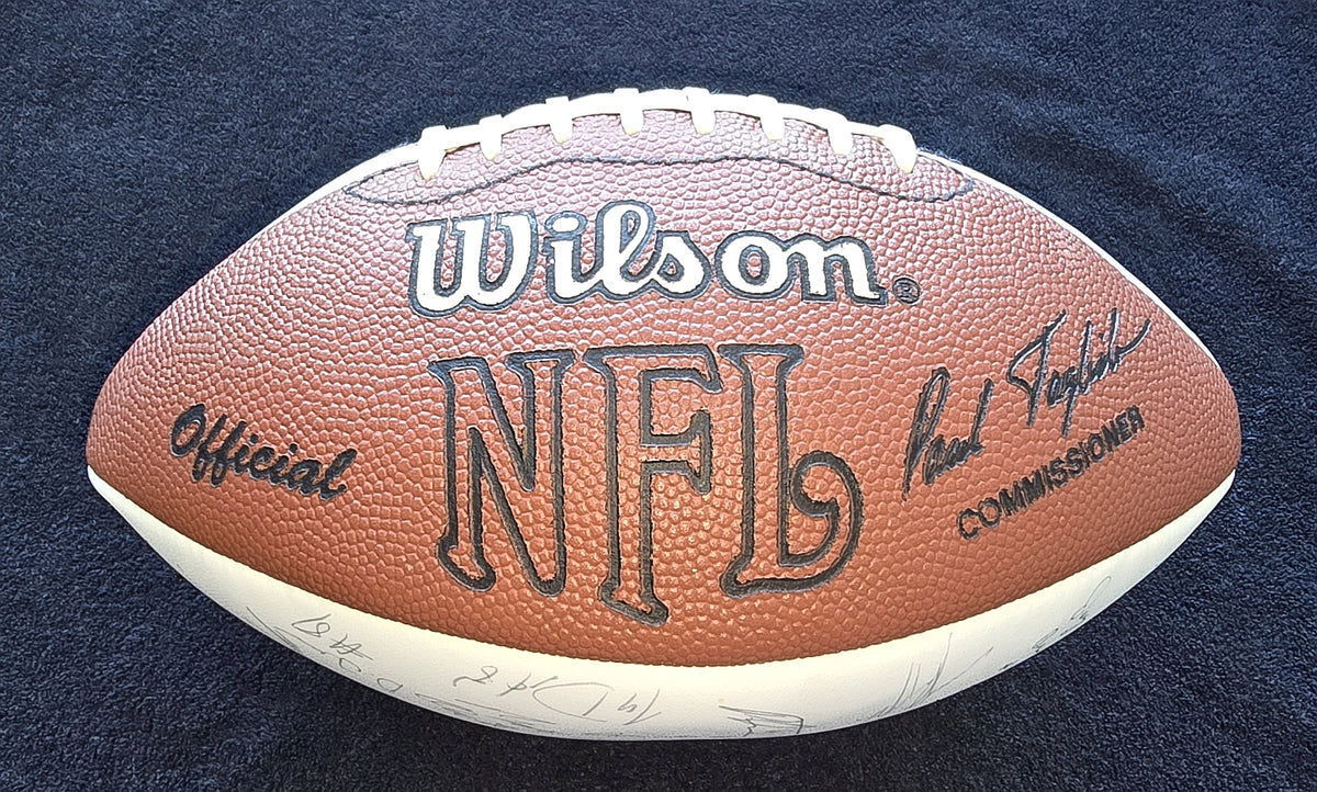 1994 San Francisco 49ers Team Signed Football Super Bowl 29 XXIX Champions /w 55 + Autographs
