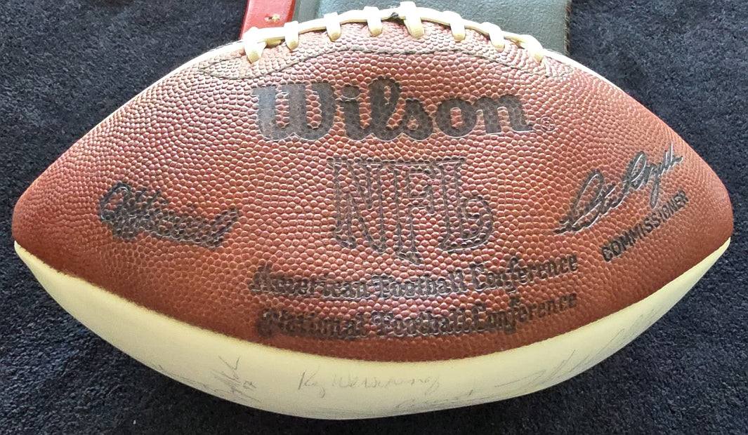 1987 San Francisco 49ers Team Signed Football NFC West Champs /w 50-55 Autographs