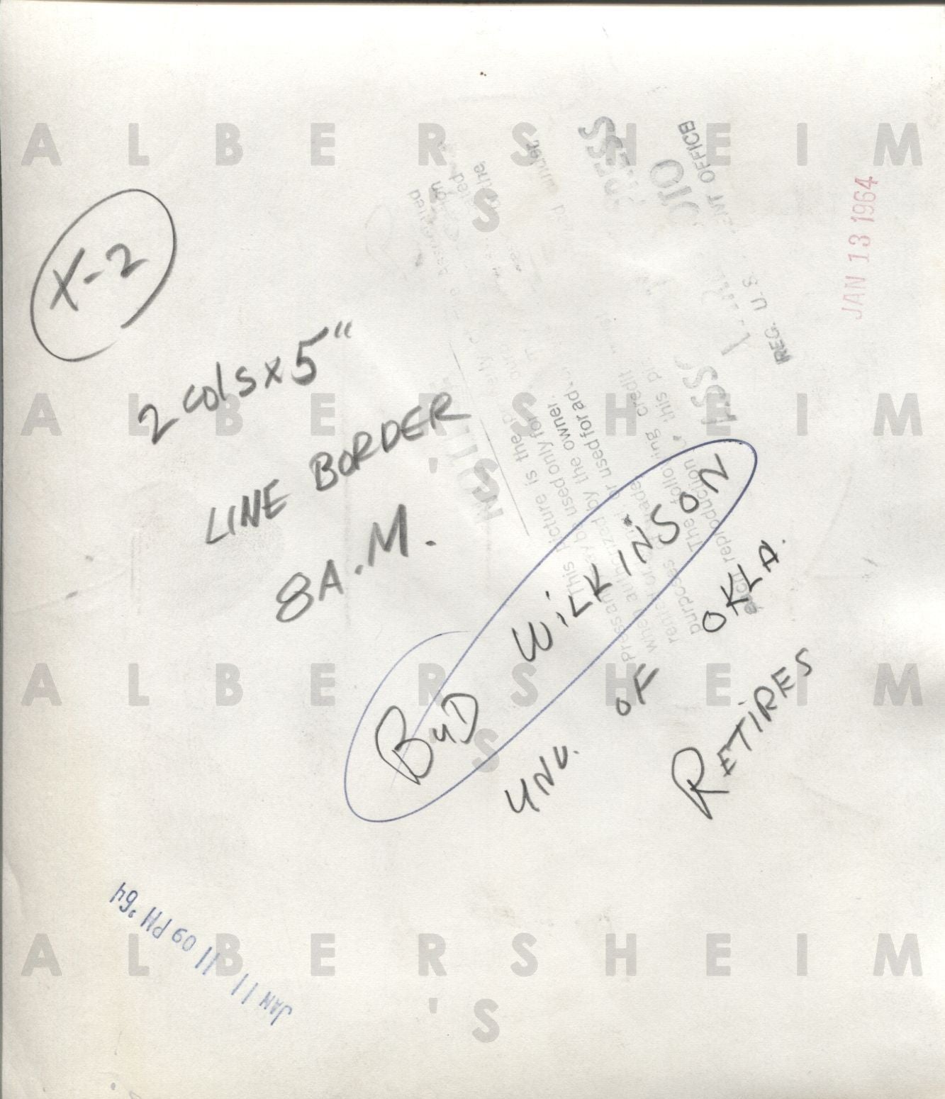 Bud Wilkinson Retires Oklahoma Sooners original photo