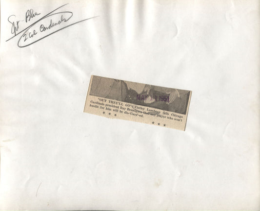 Curly Lambeau & Chicago Cardinals President Ray Bennigsen - 1951 Original Photo