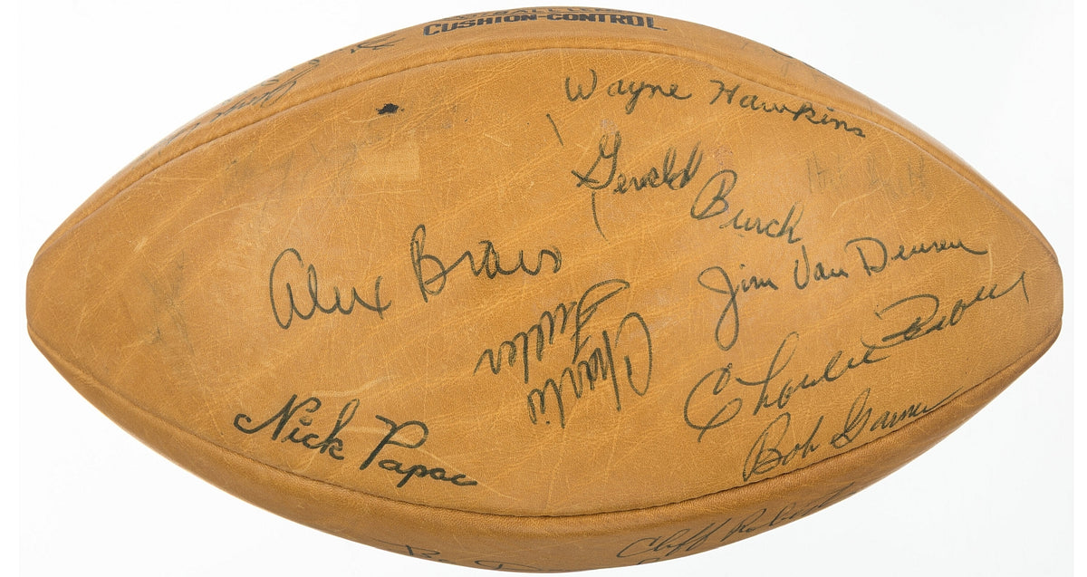 1961 Oakland Raiders Team Signed AUTO AFL Football Joe Foss Commissioner