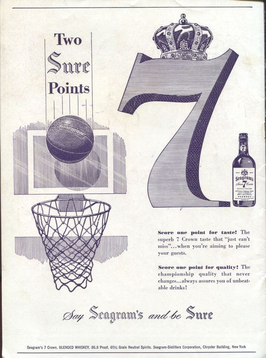 1952 Knicks vs College All-stars Boston Celtics vs Rochester Royals basketball Program