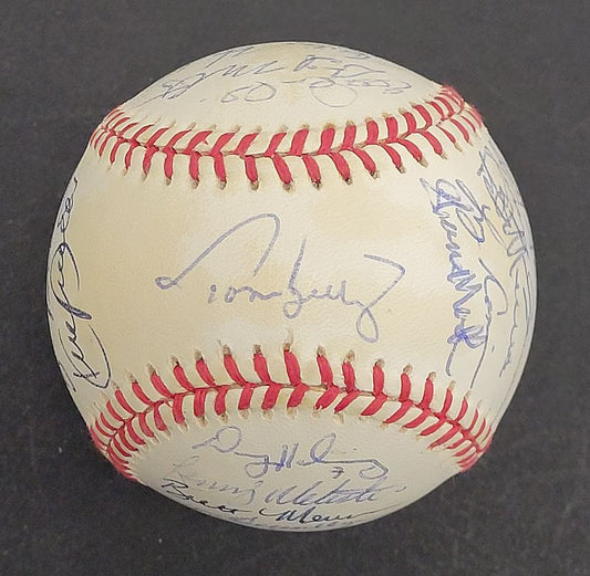 1993 Minnesota Twins Team Signed AUTO Baseball 30 sigs /w Kirby Puckett JSA LOA