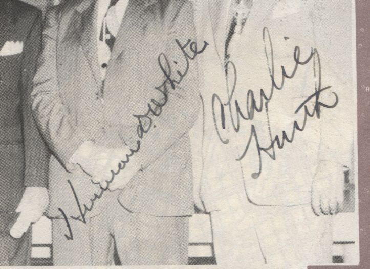 Charlie Hurth 1st GM of NY Mets & Herman White Signed 8x10 Photo