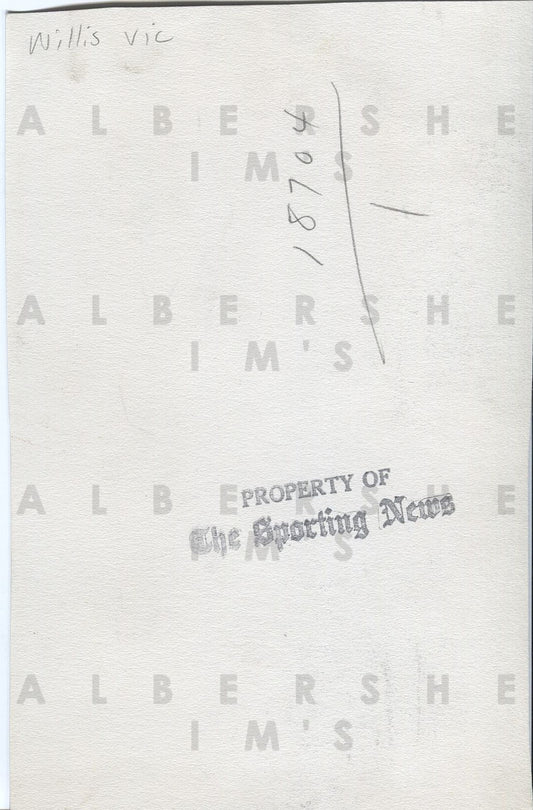 Hall of Famer - Vic Willis shows off his Contracts Original 1930's Photo