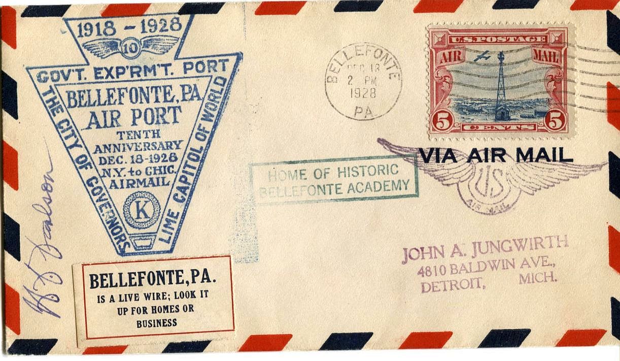 Henry Clifford Doc Carlson signed Postal Cover Basketball HOF D.1964