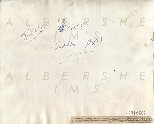 1968-69 ABA Basketball New Orleans Buccaneers - Jimmy & Steve Jones Original TYPE I photo