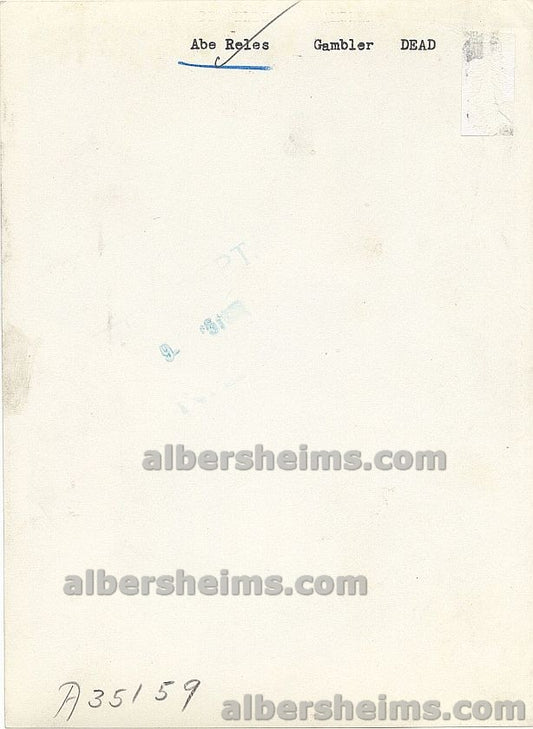 Abe Reles Jewish Mobster Murder Inc. Hitman & Enforcer Original Press Photo