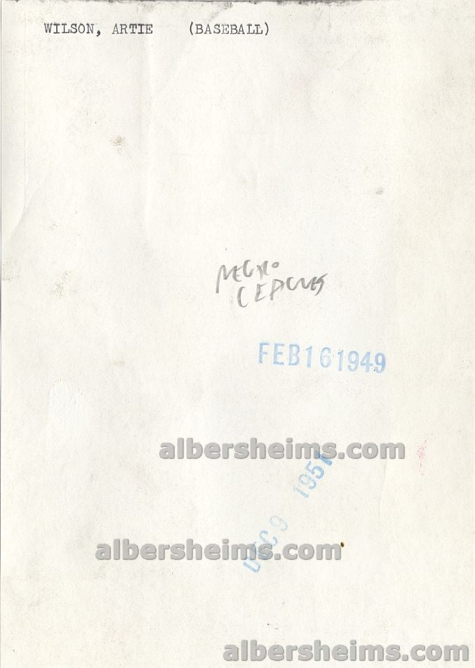 1949 Artie Wilson Birmingham Black Barons Negro League Star Original Press Photo