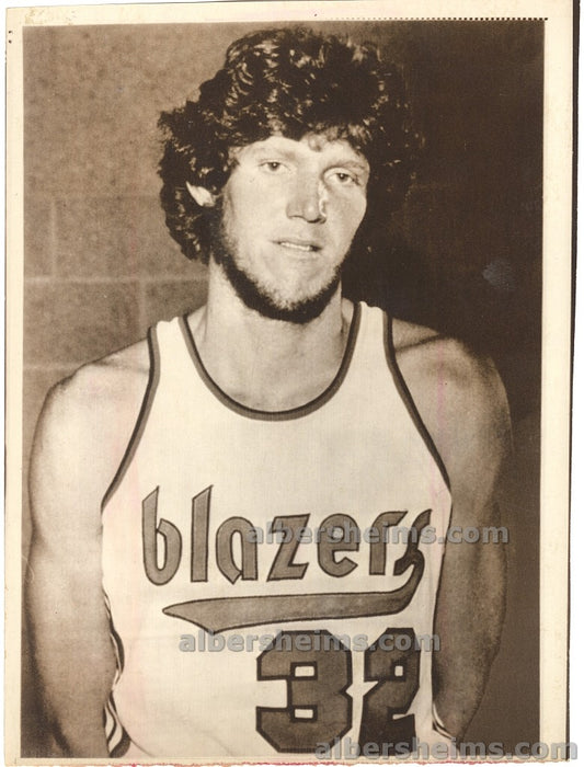 1974 Bill Walton #1 NBA Draft Pick Rookie Card Image Original Press Photo