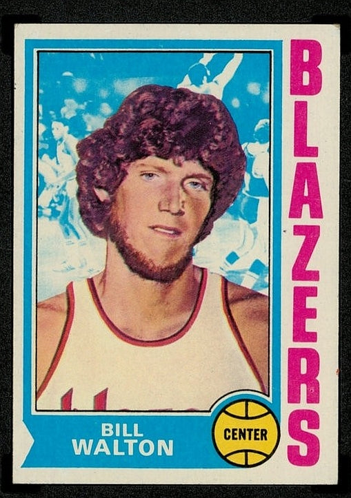 1974 Bill Walton #1 NBA Draft Pick Rookie Card Image Original Press Photo