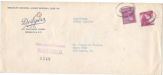 Branch Rickey Signed AUTO Historic Letter to Baseball HOFer Joe Medwick JSA LOA