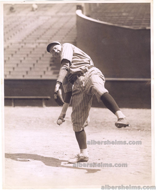 Early 1920s Dazzy Vance Original TYPE I Photo Used for Several Baseball Cards Brooklyn Dodgers HOF